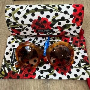 Dolce & Gabbana Sunglasses Round Tortoise Sunglasses Case DG4265 Brown‎ Gradient